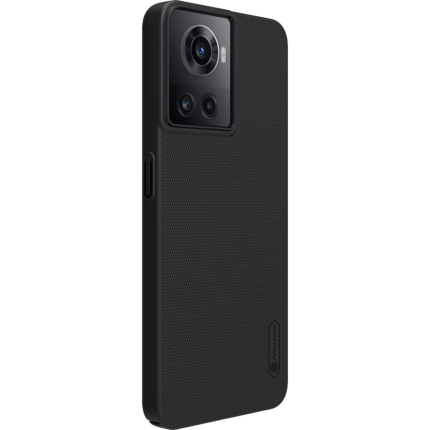 Nillkin Polycarbonate Case For One Plus 10 R Oneplus 10R 5G (6.7" Inch) Super Frosted Hard Back Dotted Grip Cover Pc Black