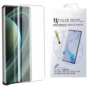 For REDMI UV Tempered Glass Screen Protector One Minute UV Odorless and Pollution-Free Quick Paste Glue Tempered Glass Screen Protector for REDMI (Clear)
