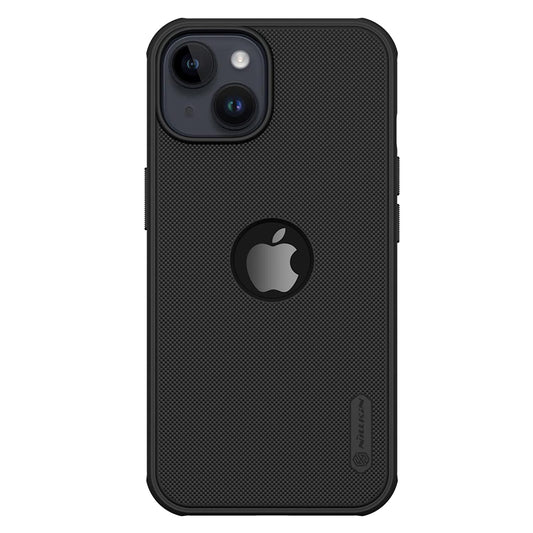 Nillkin Case for Apple iPhone 14 / iPhone 13 (6.1" Inch) Super Frosted Shield Pro Hard Back Soft Border (PC + TPU) Shock Absorb Cover Raised Bezel Camera Protect PC with Logo Cut Black Color