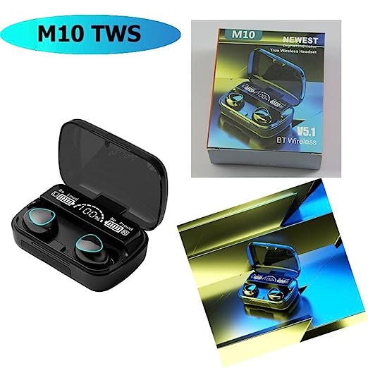 M10 TWS Bluetooth 5.1 Earphone Charging Box Wireless Earbuds Stereo Sports Waterproof with Microphone Bluetooth Headset