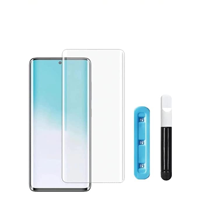 For REDMI UV Tempered Glass Screen Protector One Minute UV Odorless and Pollution-Free Quick Paste Glue Tempered Glass Screen Protector for REDMI (Clear)