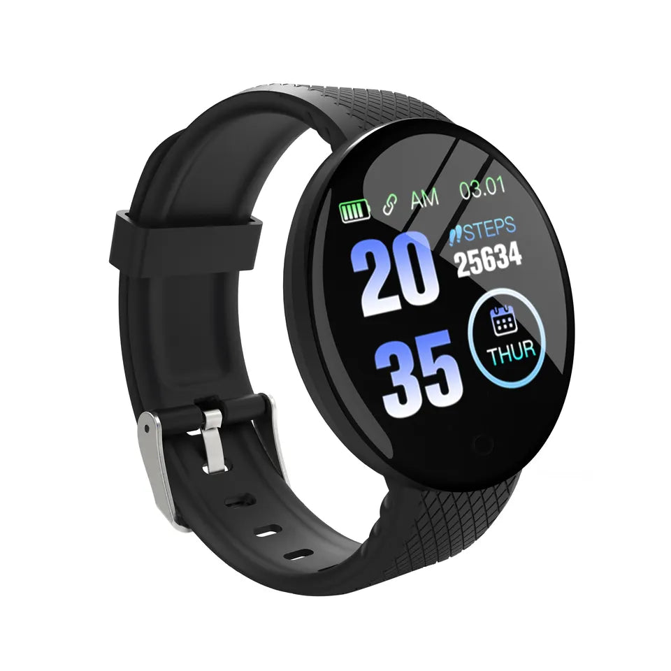 Smart Bracelet Your Health Steward Activity Tracker Smartwatch with Sleep Monitor, Step Tracking, Heart Rate Sensor for Men, Women, Kids (Black)