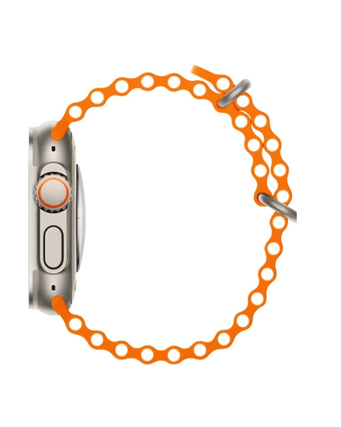 Watch 8 Ultra Smart Watch Men Two Watch NFC Door Unlock Smartwatch Bluetooth Call Wireless Charge Fitness Bracelet (Ultra T-800 Orange)