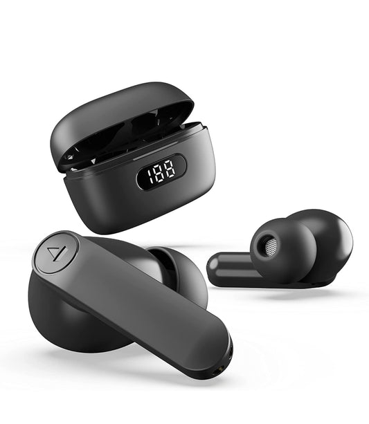boAt Airdopes 121 PRO True Wireless Earbuds Signature Sound, Quad Mic ENx™, Low Latency Mode for Gaming, 50H Playtime, IWP™, IPX4, Battery Indicator Screen