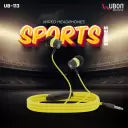 Ubon In-Ear Earphone Sports Series Series UB-113 Yellow Wired Headset  (Yellow, In the Ear)