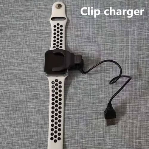 Universal Clip 2-Pin Cable, Smart Watch Fire Bolt Ring Charger Cable For W26, W26Plus, T500, T55, Noise Colour Fit Pro 4 3 2...